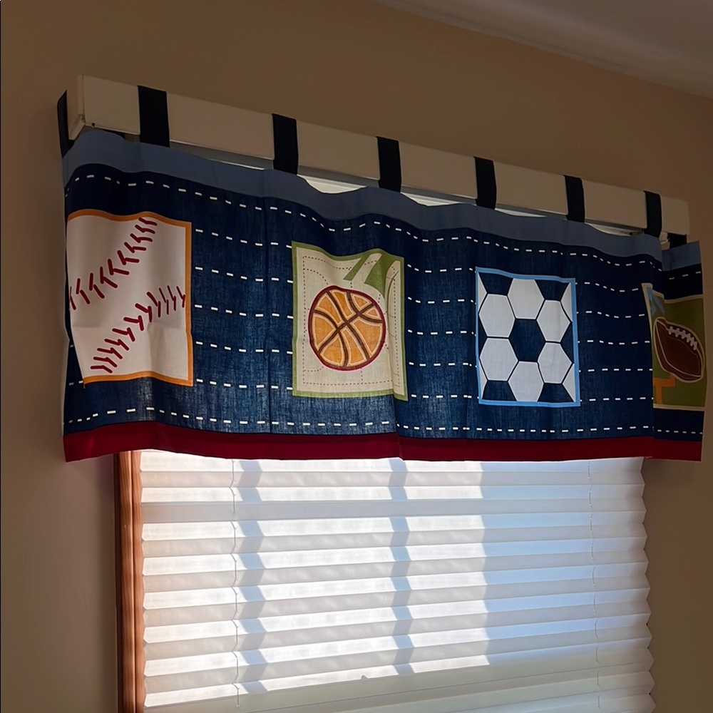 2 Sports Themed Valances